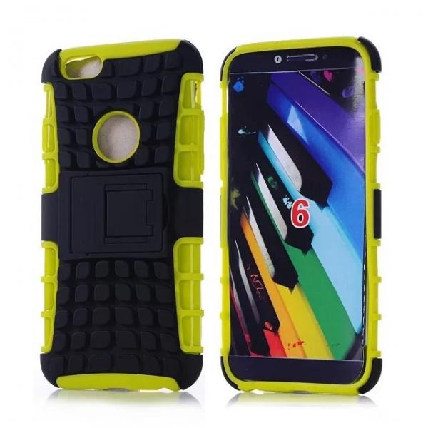 Unique Tire Texture Silicone & PC Back Cover Holder for iPhone 6/6S 4.7inch Green