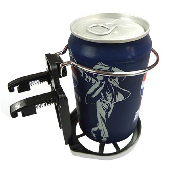 Universal Folding Drink Bottle Cup Holder Stand for Car Vehicle Black - stringsmall