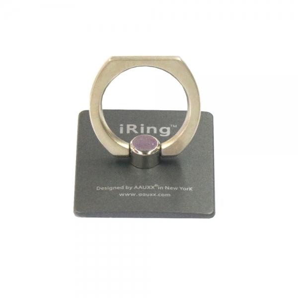 Universal 360¡ãRotate Cellphone Ring Buckle Bracket Holder Dark Gray