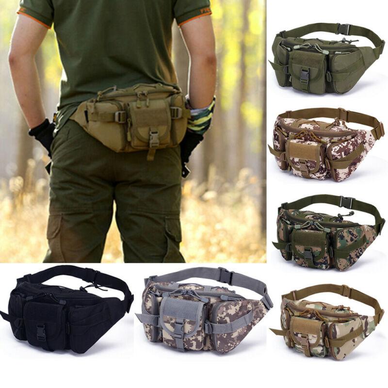 Utility Tactical Waist Pack Outdoor Bag Pouch Military Camping Hiking Waist Water Bottle Belt Bags Camouflage Waist Fanny Pack