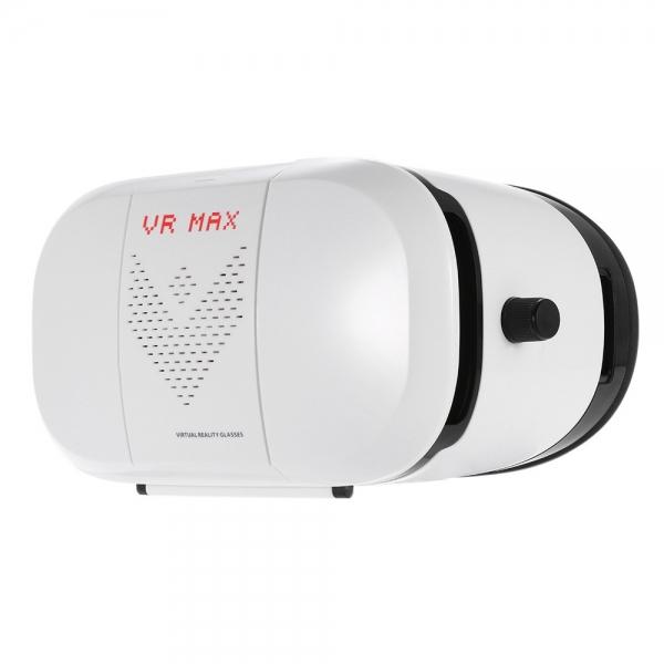 VR MAX Virtual Reality Glasses Headset 3D Glasses Head-Mounted Display for Smartphone White