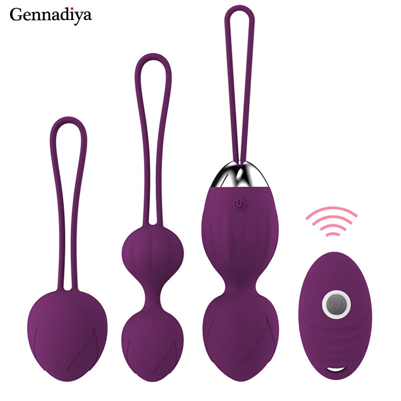 Vibrator Kegel Ball Vibrating Egg Wireless Remote Control Sex Toys for Women Exercise Vaginal 10 Speed USB Rechargeable Love toy