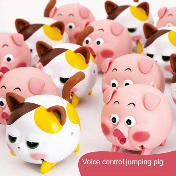 Voice Control Induction Whistle Pig Cats  New Electronic Pets for Kids Baby Toys Cartoon Dancing Music Piggy Gift for Child