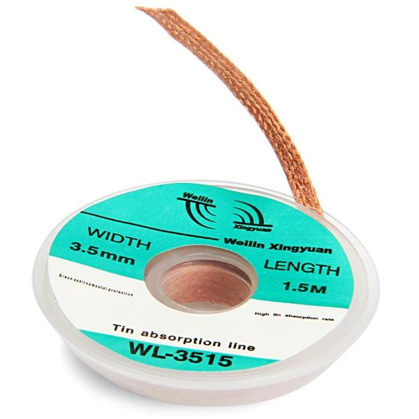 1.5m Width 3.5mm WLXY WL-3515 Desoldering Braid Solder Wick