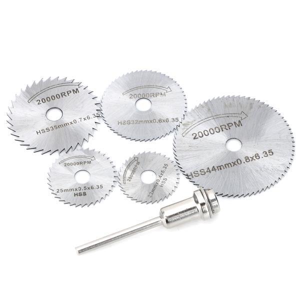 WLXY WL-7205 High-Speed Steel Circular Saw Blade Set Silver