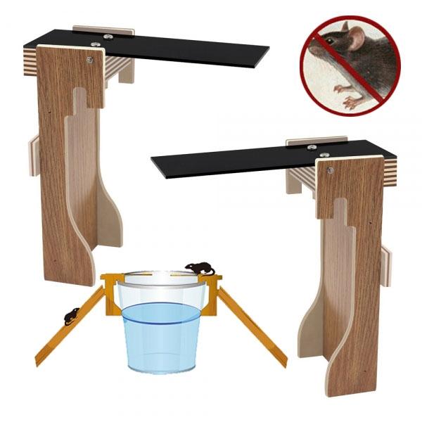 1 Pair Walk The Plank Automatic Reset Mouse Rat Traps