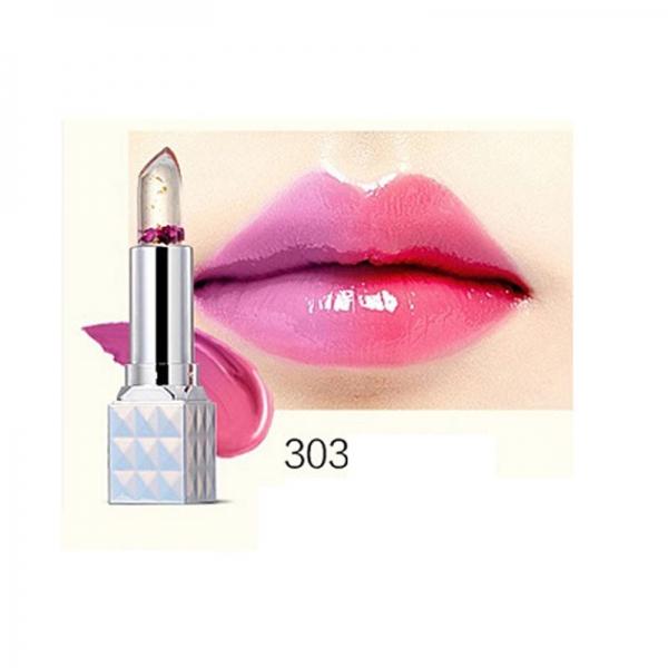 Waterproof Moisturizing Color Changing Flower Jelly Lip Stick 303 Purple