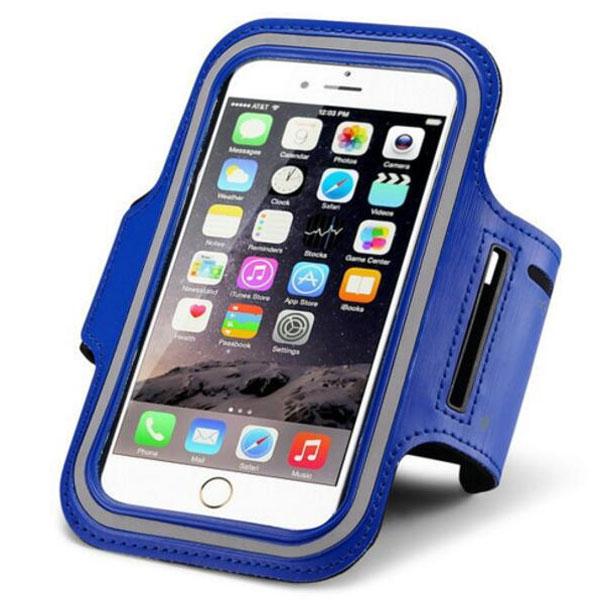 Waterproof Sports Bag ArmBand Phone Case for iPhone6/6S Plus Dark Blue