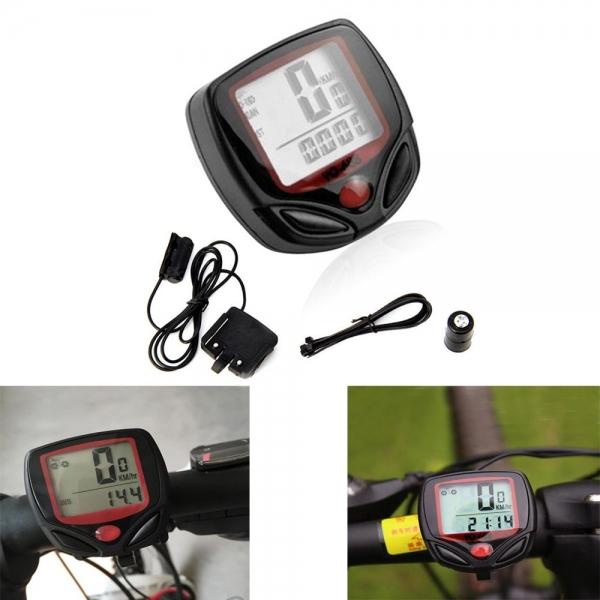 Waterproof Wireless Bike Bicycle Computer LED Odometer Speedometer