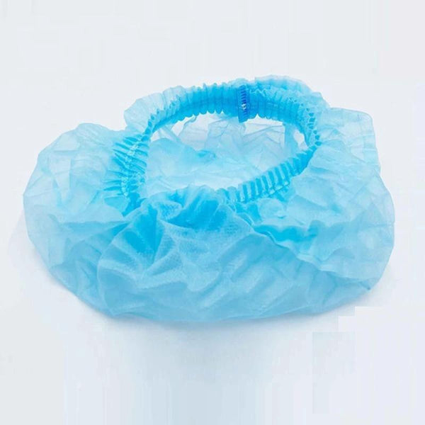 100PCS Disposable Hotel One-Off Elastic Shower Bath Cap Hair Salon Bathroom Hats Hair Caps for Eyebrow Tattoo Hair Styling Tools