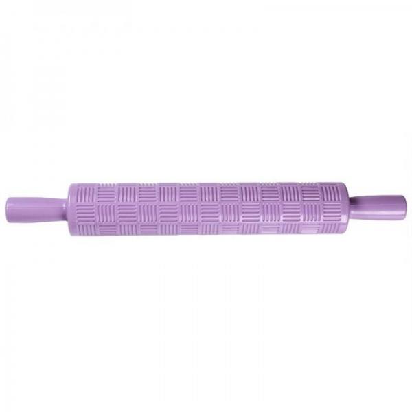 Wilton Rolling Pin Check & Strip Shape Baking Stamping Tool Fondant Embossed Mold #11