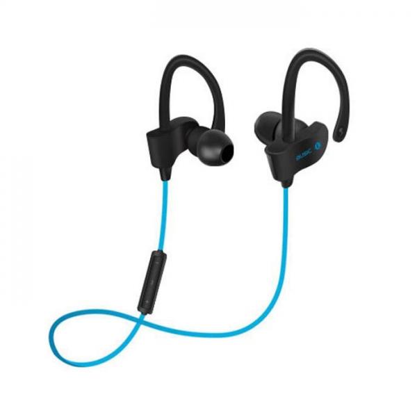 Wireless Bluetooth Headset Stereo Headphone w/ Mic Sports Music Sweatproof Blue
