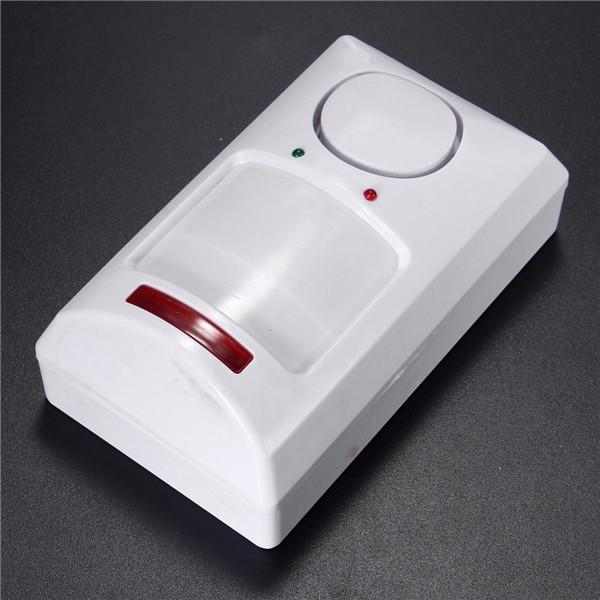 Wireless Motion Sensor Alarm IR Infrared Detector with 2pcs Remote Control