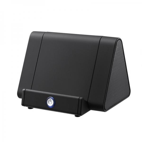 Wireless Smart Induction Sensor Speaker Portable Powered Sensing Speaker for Mobile Phone Black