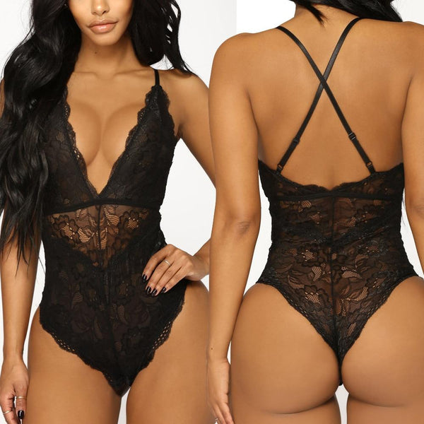 Women Nightwear Sexy Lingerie Underwear Sling Lace Racy Temptation