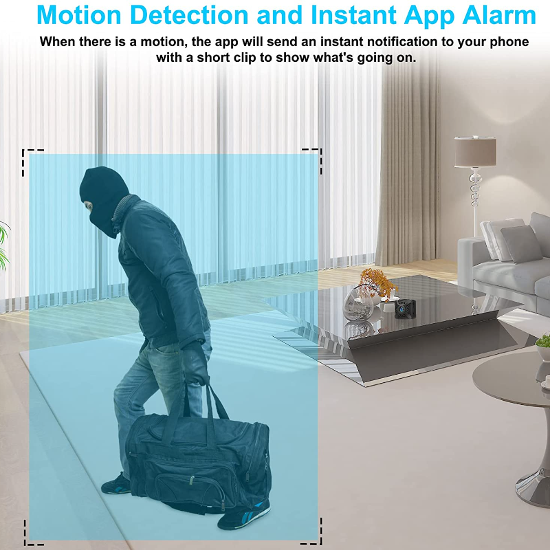 X5 Mini Wifi Camera 1080P HD Night Vision Live Video Home Security Su ...