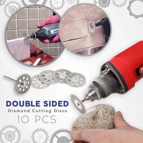 10pcs Boxed Diamond Small Slice Electric Grinder Accessories Emery Grinding Glass Jade Cutting and Polishing Saw Blade