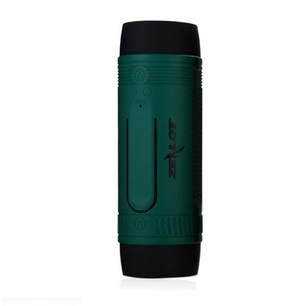 ZEALOT S1 Bluetooth Speaker Bicycle Flashlight  Portable Bass Wireless Spe Green
