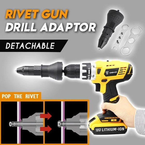 Electric Rivet Nut Gun  Riveting Tool For Cordless Drill Riveter Cordless Riveting Drill Adaptor Nut  Manual Riveter Rivnut Tool