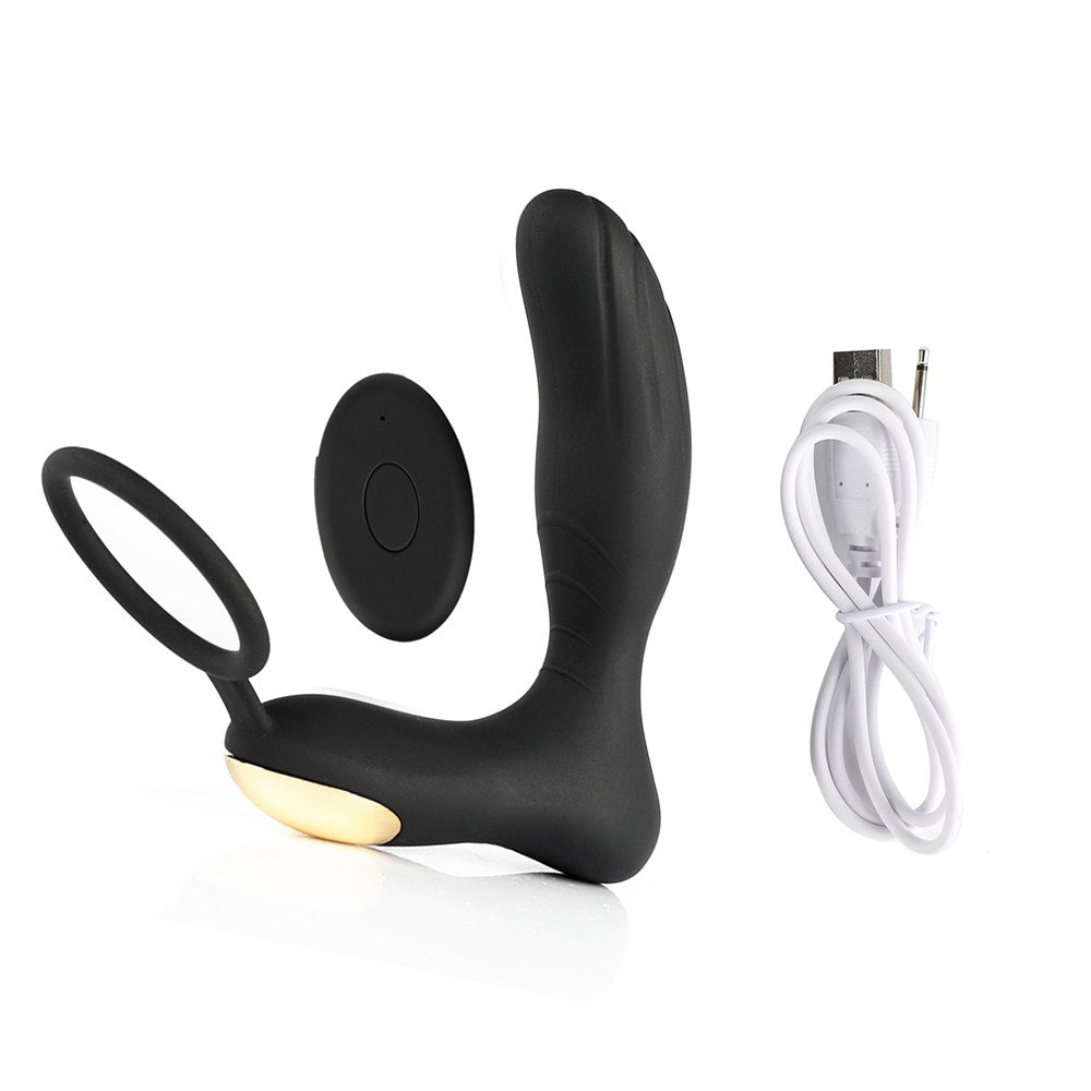 Anal Plug Male Vibrating Prostate Massager Sex Toys 2 Powerful Motors 10 Stimulation Patterns Wireless Remote Control