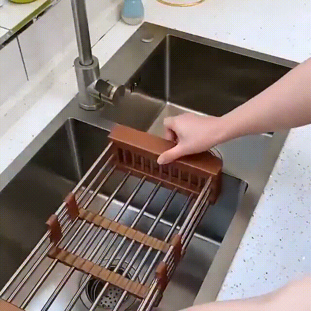 Flexible Retractable Sink Drain Rack Kitchen Drain Rack