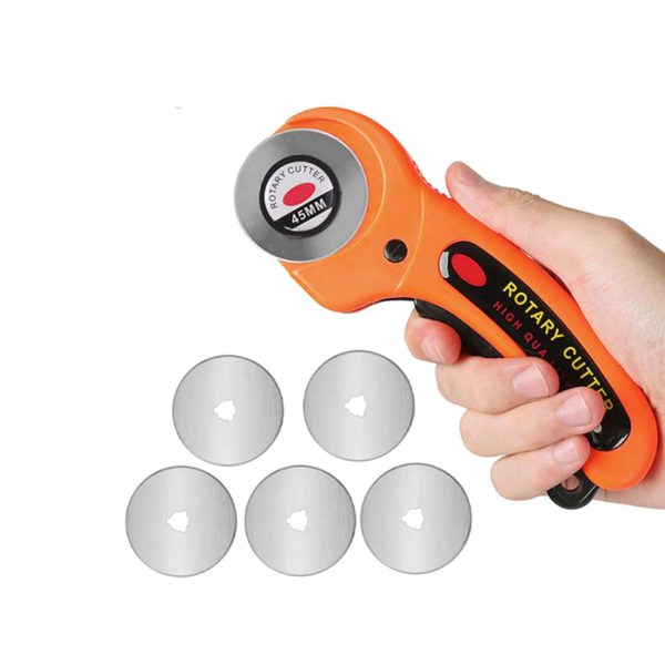 Cloth Leather Rotary Cutter with 5pcs Blades