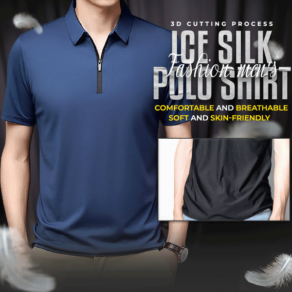 Fashion men's Ice Silk POLO Shirt