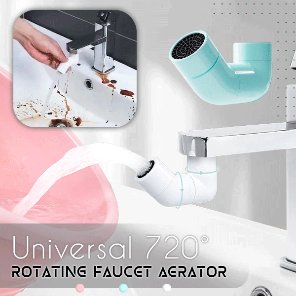 720 Degree Universal Rotation Filter Impurities Faucet Extender Universal 720° Rotating Faucet Aerator