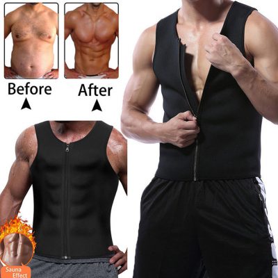 Men’s Zipper Neoprene Sauna Vest