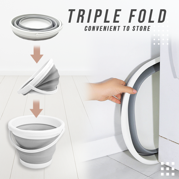 5L/10L Portable car household outdoor folding bucket thickened multifunctional silicone foldable bucket Collapsible Silicone Bucket