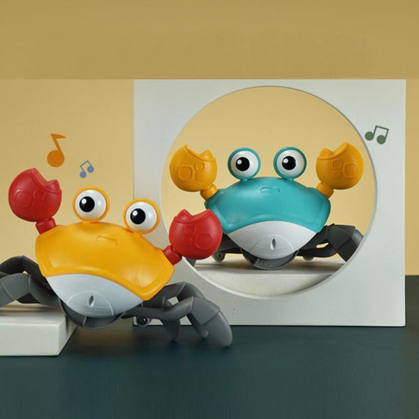 Home Fun Bath Time Tub Crab Induction Escape Children's Electric Toy Charging Luminous Music Toy for 2 3 4 5 6 Years Boys and Girls