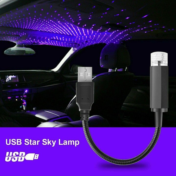 USB Star Light 100mW  Car star lights laser projection roof atmosphere starry lights