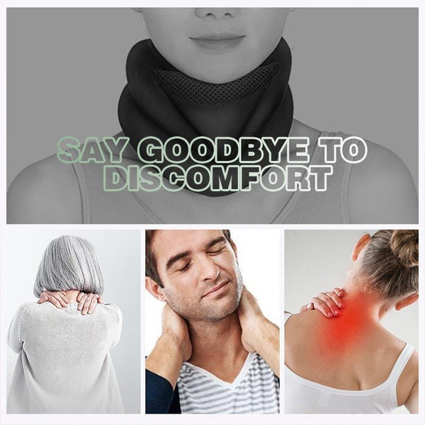 Three-stage Elastic Sponge Neck Brace Adjustable Neck Support Pillow Posture Corrector Back and Spine Decompression Cervical Collar