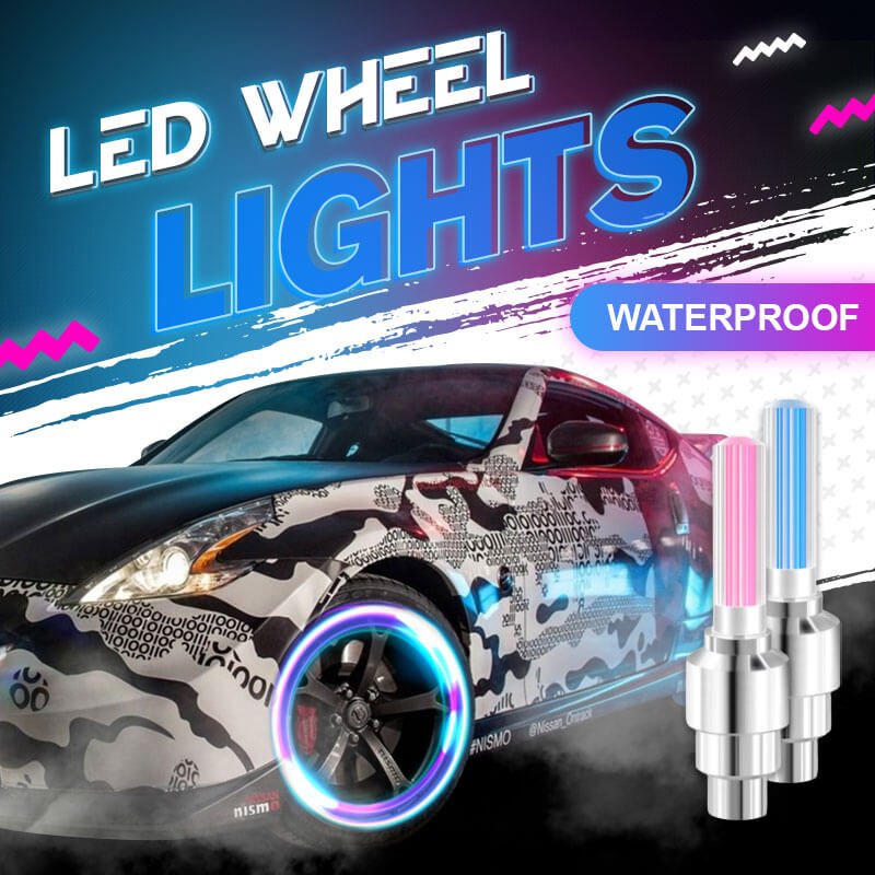 2PCS/4PCS Waterproof Led Wheel Lights