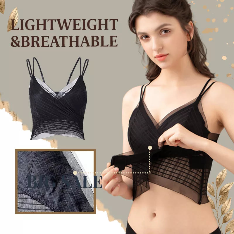 Velcro beauty back underwear wrap chest cross camisole all-in-one underwear