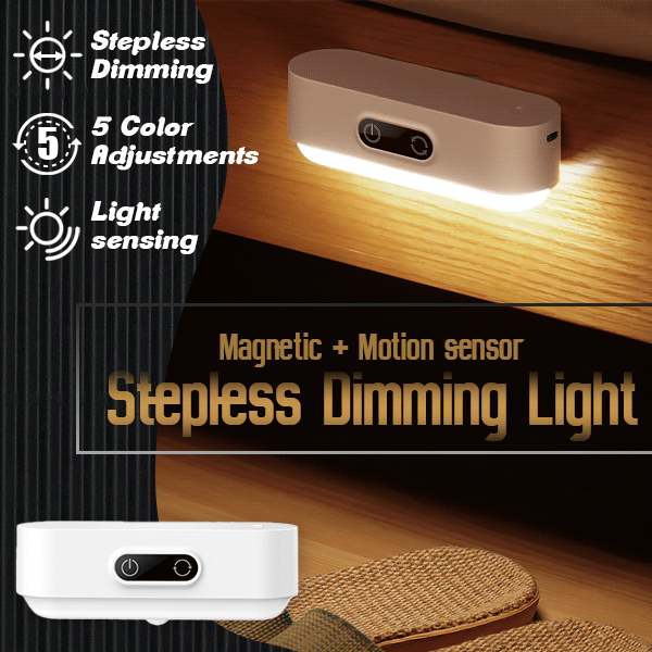 Study Desk Lamp Hanging Magnetic LED Table Lamp Chargeable Stepless Dimming Cabinet Light Night Light For Closet Wardrobe