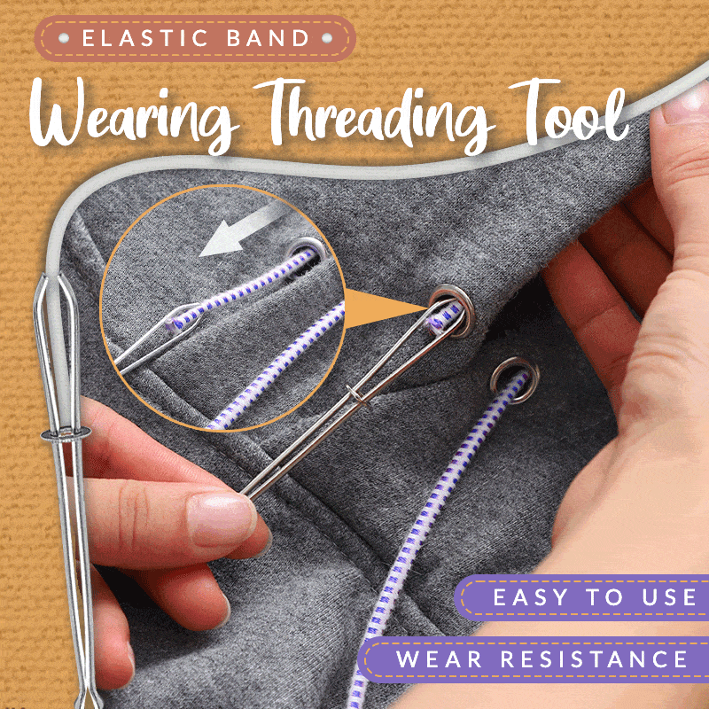 Elastic Band Rope Wearing Threading Tool Guide Forward Device Needle Sewing DIY Apparel Sewing Utility Use Tools