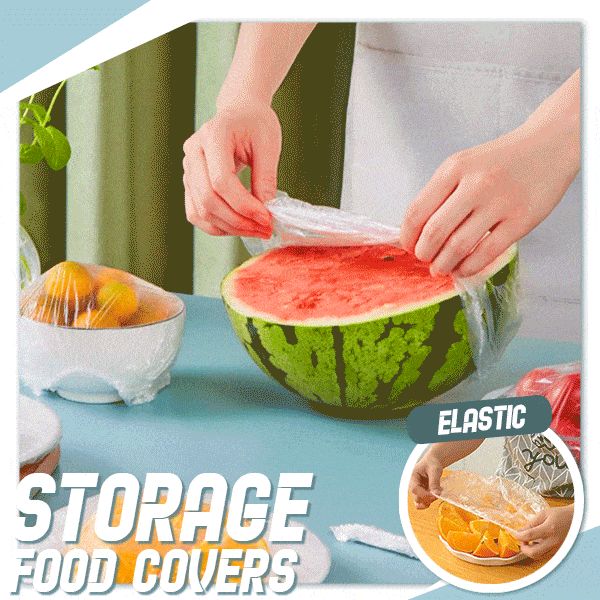 20/50/100pcs Disposable Food Cover Plastic Wrap Elastic Food Lids For Fruit Bowls Cups  Caps Storage Kitchen Fresh Keeping  Saver Bag