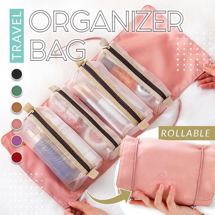 Cosmetic bag portable large-capacity advanced INS style travel wash skin care product storage bag travel storage bag