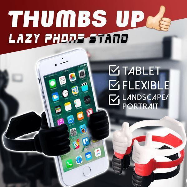 Thumbs Up Mobile Cell Phone Holder Movie Watching Lazy Bed Desktop Mount Stand