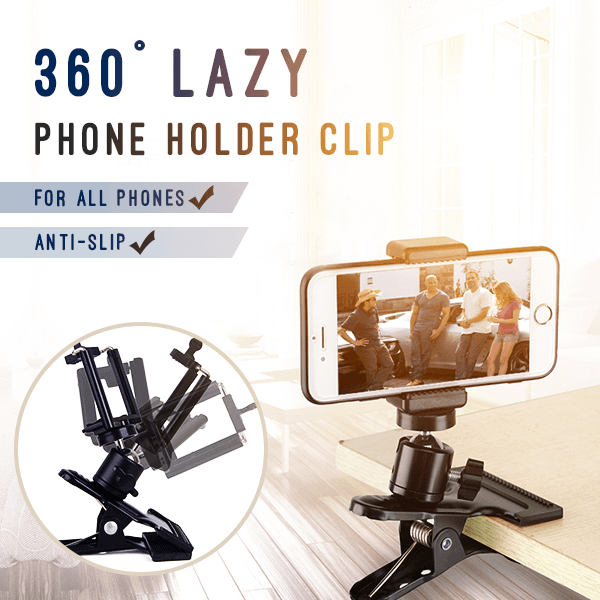 360° Lazy Phone Holder Clip