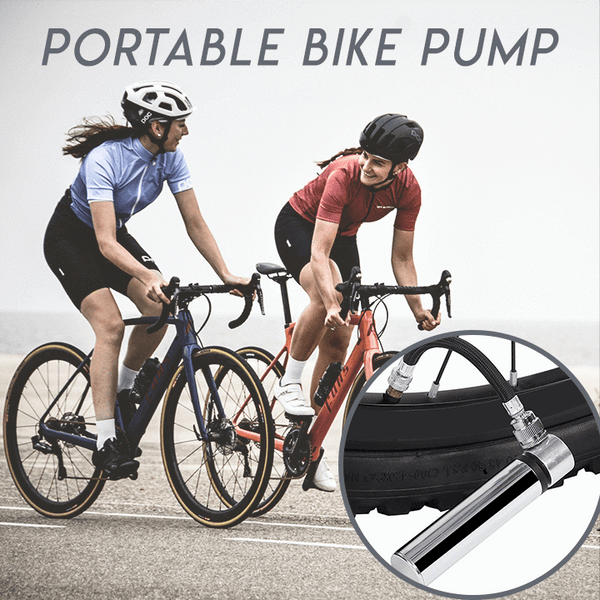 Hand Mini Bicycle Pump Tire Air Inflator Schrader Presta Valve Ball Needle Hose MTB Accessories Portable Bike Pump