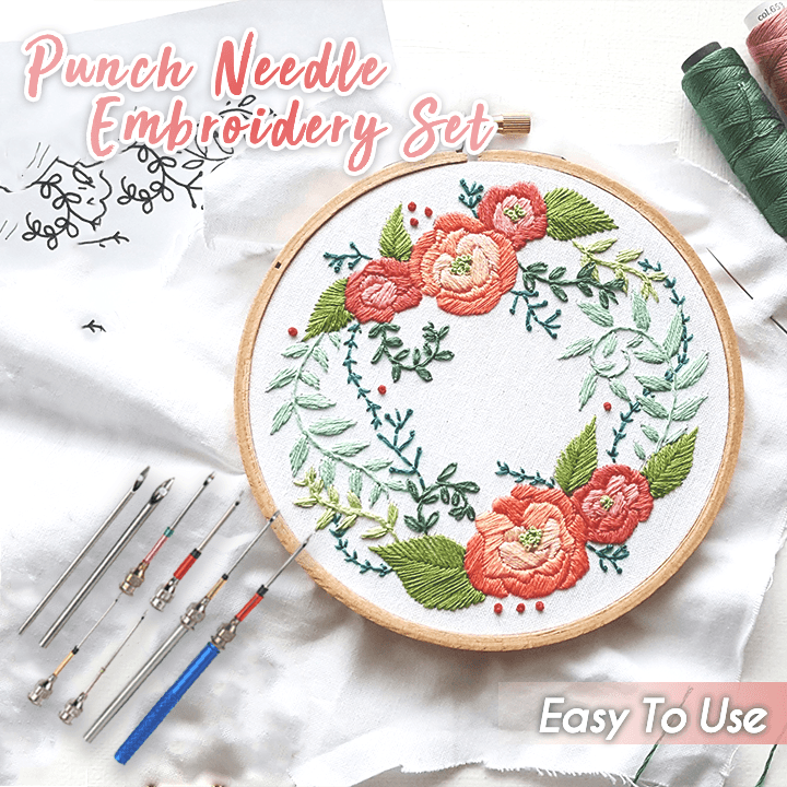 Easy Punch Needle Embroidery Set