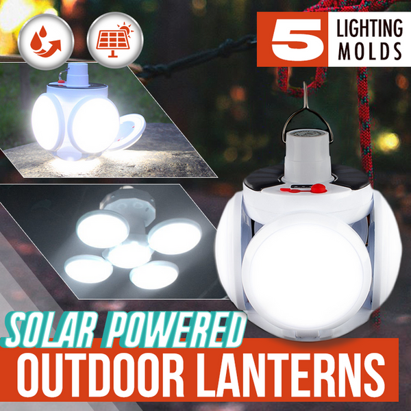 Foldable Solar Camping Light Garden Hanging Light Outdoor Light