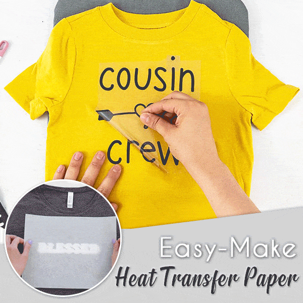 5PCS/10PCS/20PCS Easy Make Heat Transfer Paper Home Company Group Clothes Pattern Making
