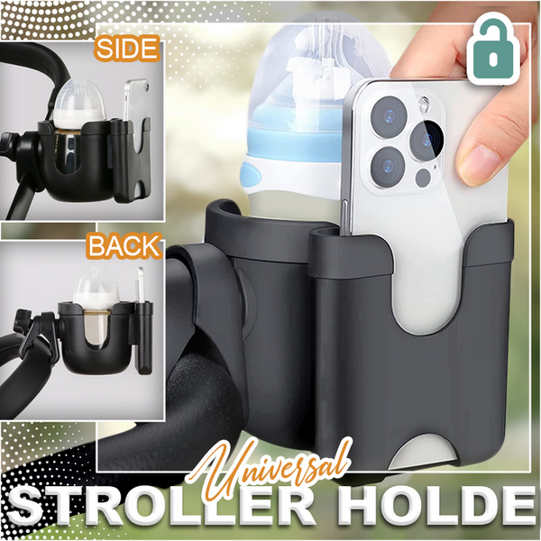 Universal Stroller Bicycle Walking Machine Shopping Cart Wheelchair Water Cup Phone Holder
