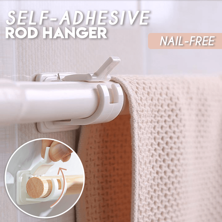 Self-Adhesive Rod Hanger (2 PCS)