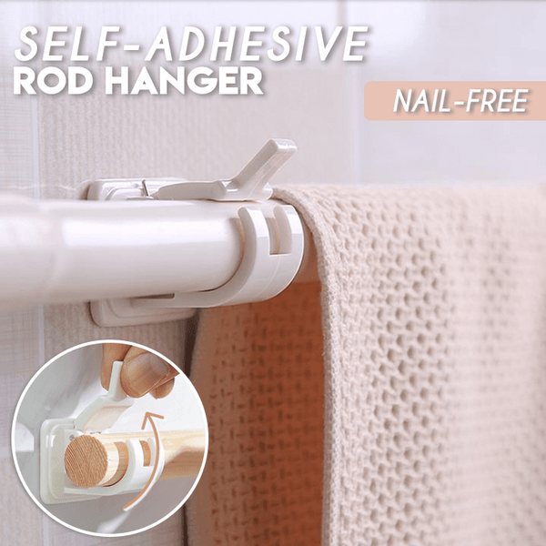 Self-Adhesive Rod Hanger (2 PCS)