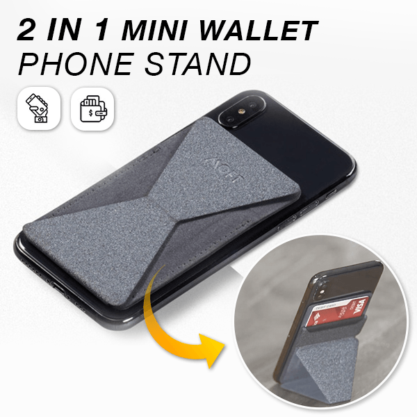 2 in 1 Mini Wallet Phone Stand