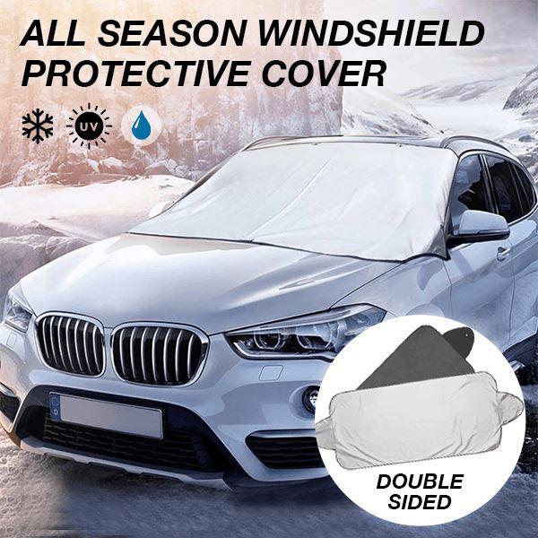 All Season Windshield Protective Cover Prevent Snow Ice Sun Shade Dust Frost Freezing Car Windshield Cover Protector Cover Universal for Auto